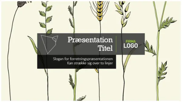 Forretningspræsentation gray organic-simple