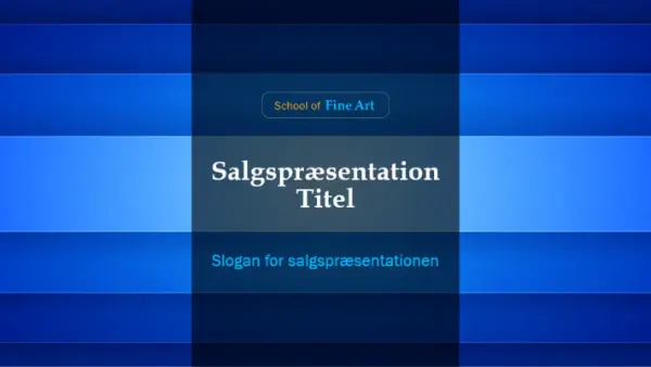 Farverig, abstrakt salgspræsentation blue modern-geometric