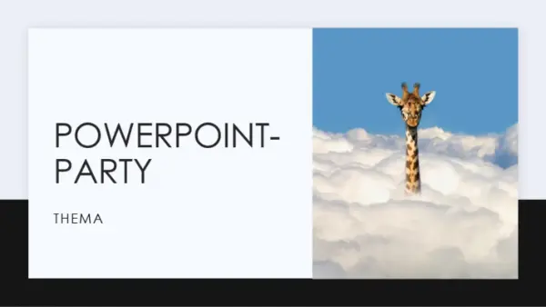 PowerPoint-Party black modern simple