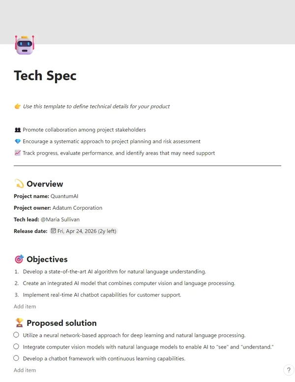 Tech Spec