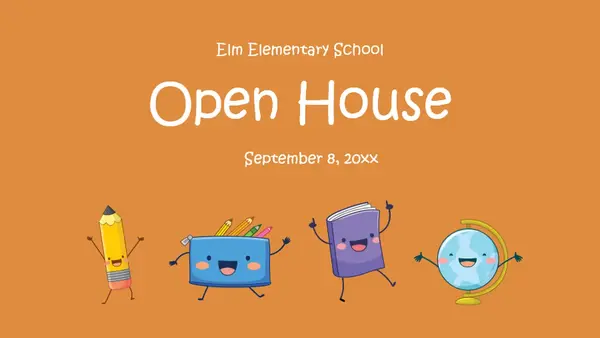 Open house presentation blue whimsical-color-block