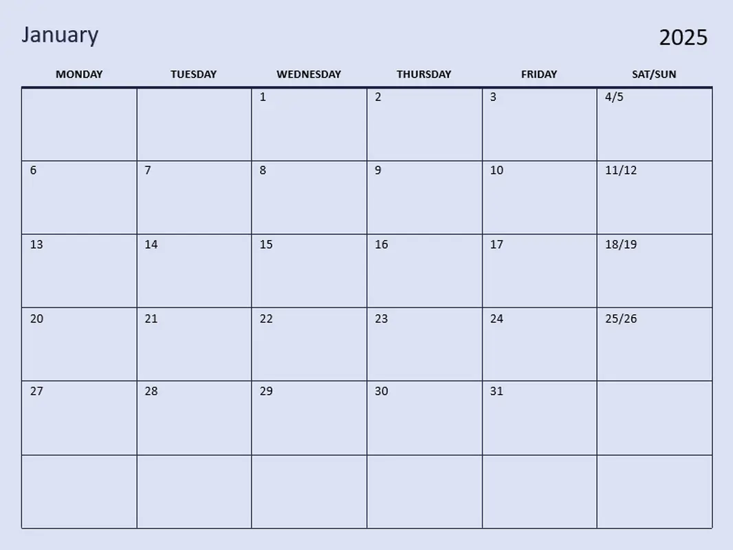 Pastel wall calendar green modern-simple