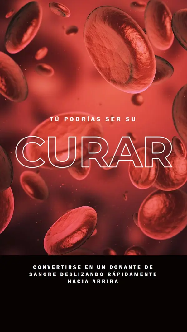 Convertirse en donante de sangre red modern-simple