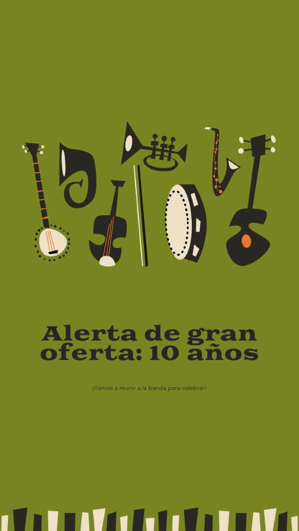 Alerta de gran oferta green retro,graphic,music