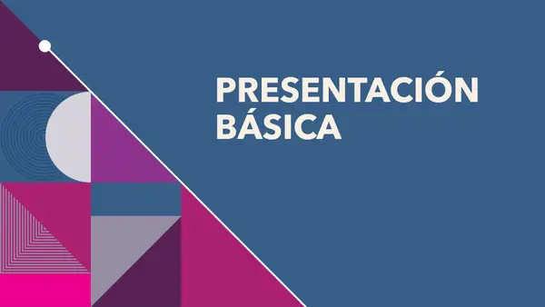 Presentación abstracta multicolor blue modern-geometric