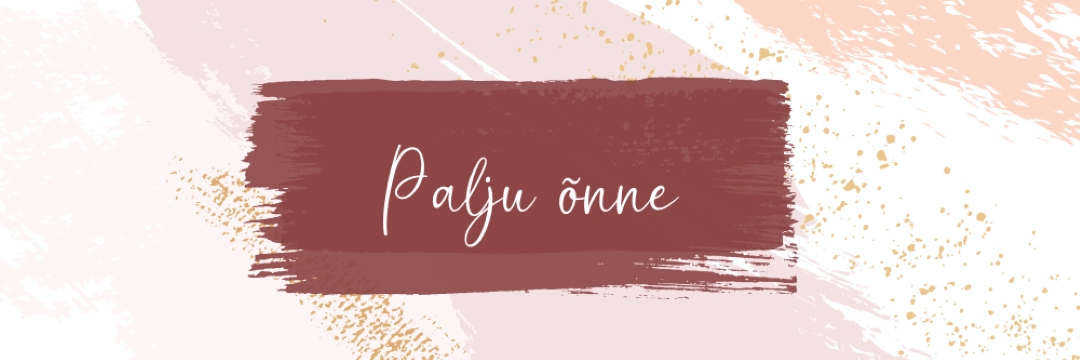 Palju õnne! pink organic-simple