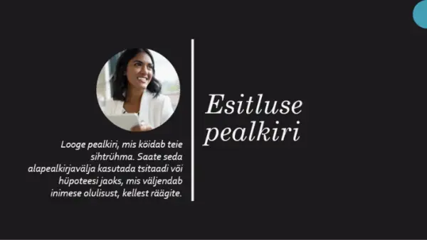 Elulookirjelduse esitlus black modern geometric