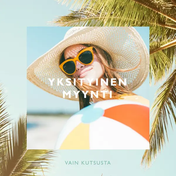 Hauskaa auringossa blue modern-simple