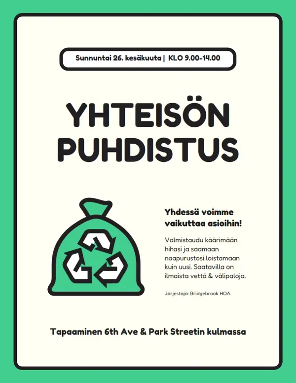 Yksinkertainen minimaalinen aktivismilehtinen green modern,bold,frame,vector