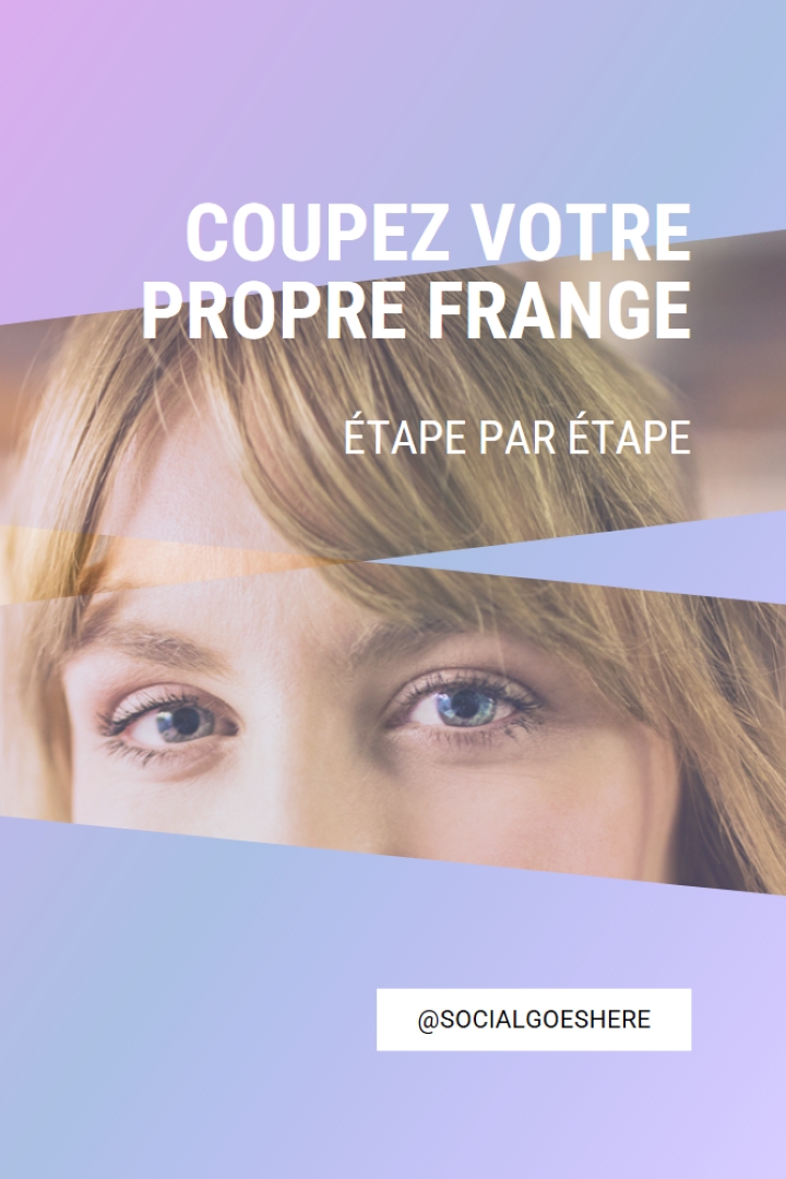 Couper votre propre frange purple modern-bold