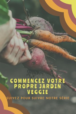 Vie déracinée orange vintage-retro