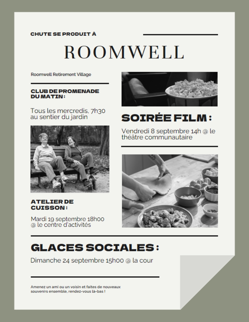 Flyer d’événement en gras classique green vintage,retro,newspaper,editorial,informative