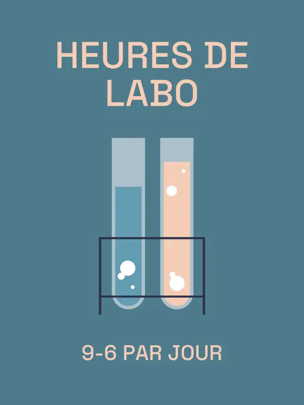 Affiche de laboratoire de science minimaliste blue modern,simple,minimalist,illustrative
