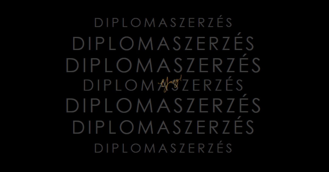 Yay diplomaosztóra black modern-simple