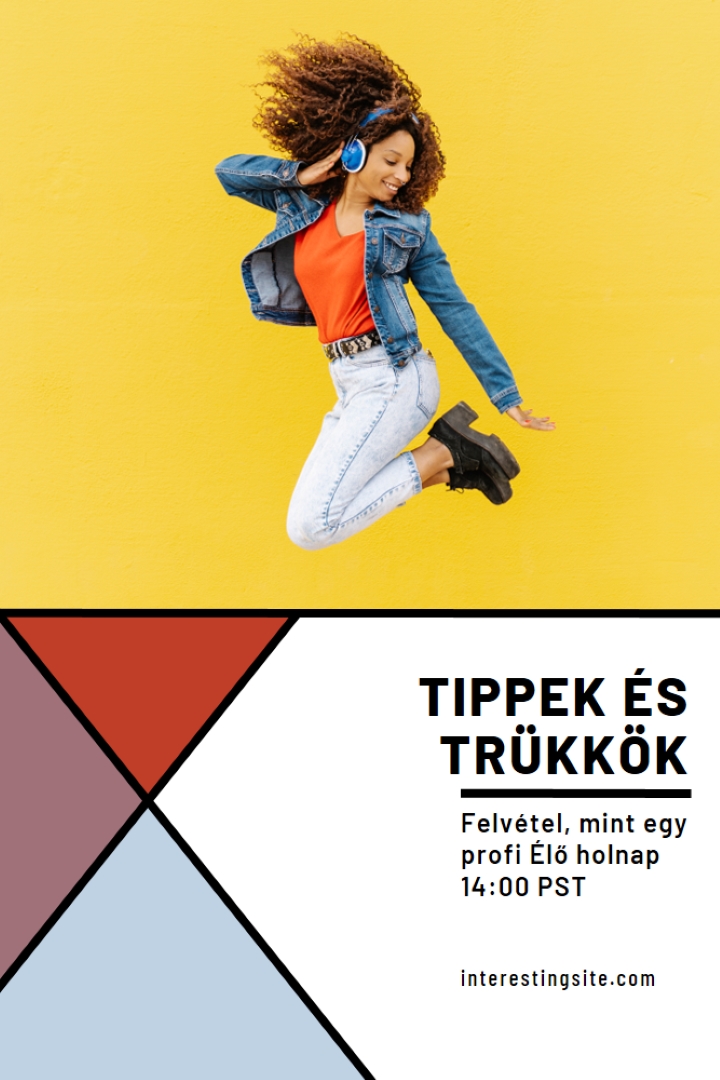 Zene füleimnek yellow modern-bold