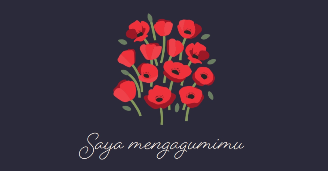 Saya mengagumimu black whimsical-line