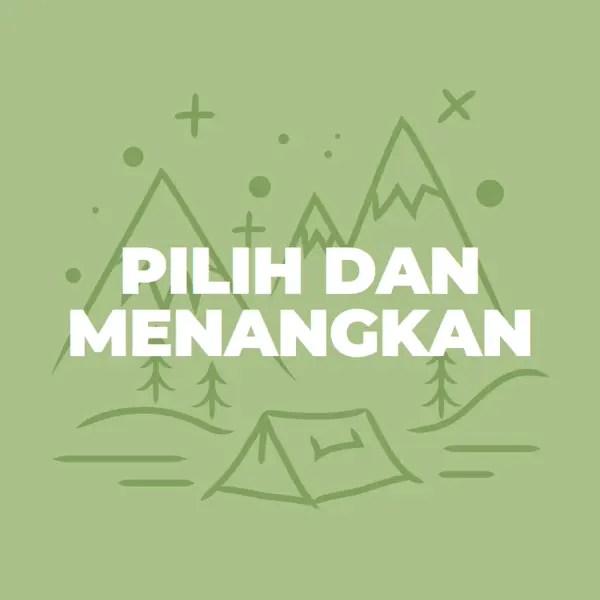 Pilih dan menangkan green whimsical-line