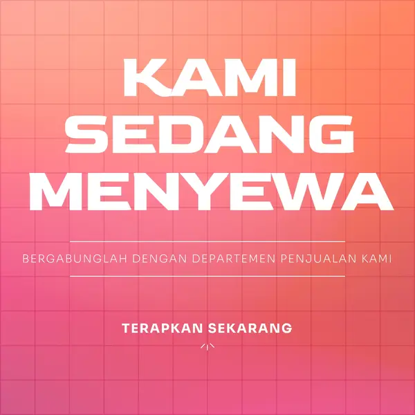 Kami sedang menyewa - bergabunglah dengan kami! pink simple,bold,gradient,grid,minimal,bright