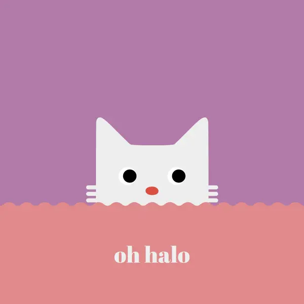 Oh, halo red cute,simple,cat,neutral,bright,fun