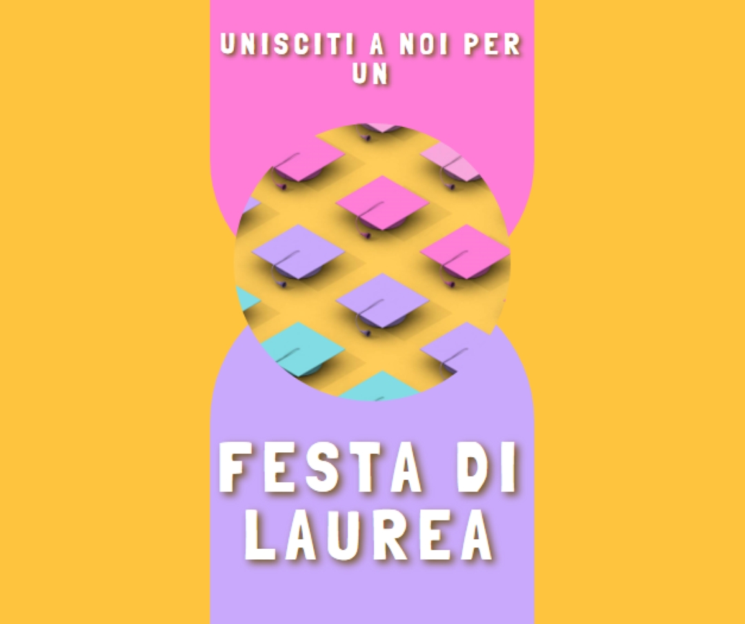 Partecipa alla festa di laurea yellow whimsical-color-block