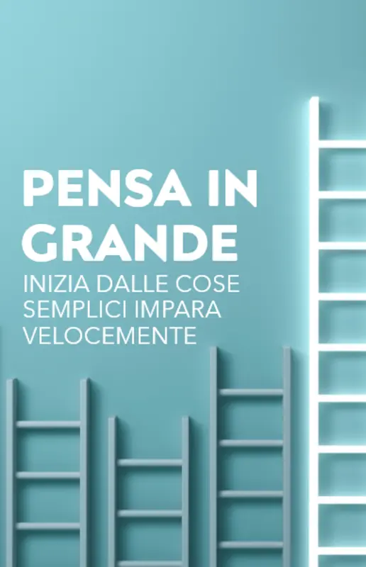 Poster con citazioni didattiche blue modern-simple