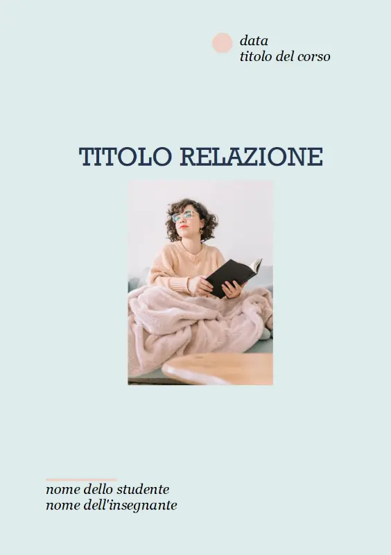Tesina scolastica classica blue modern simple