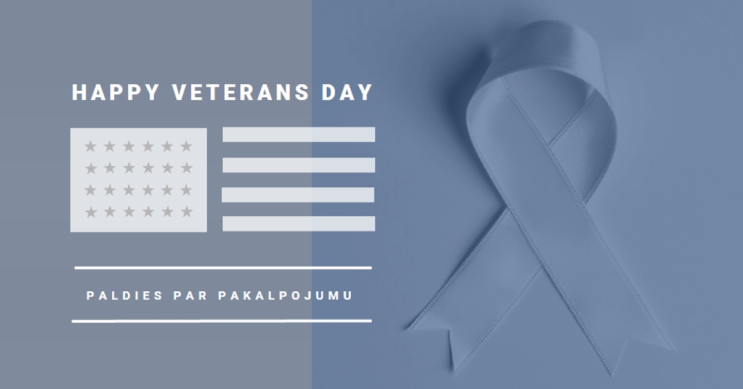 ASV veterānu honorēšana gray modern-simple