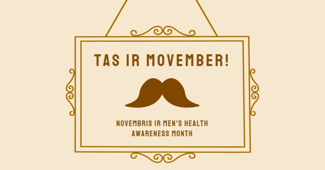 Mustaches (novembris) brown vintage-retro