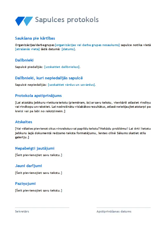 Sapulces protokols blue modern simple