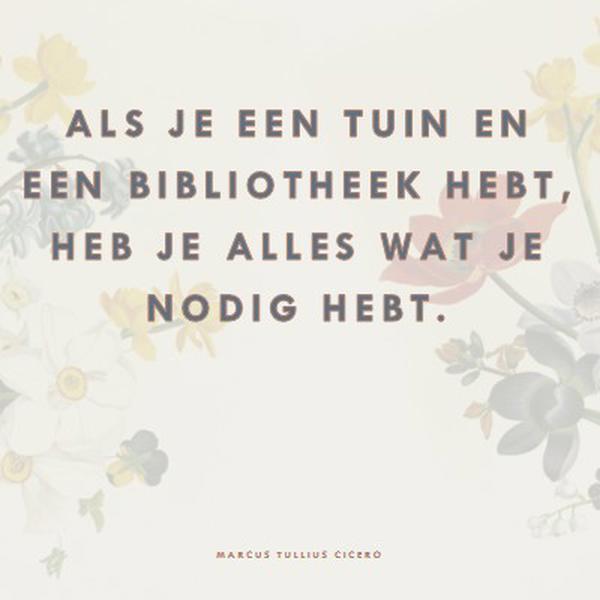 Floracultuur gray vintage-botanical