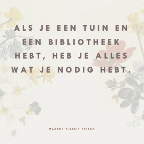 Floracultuur gray vintage-botanical