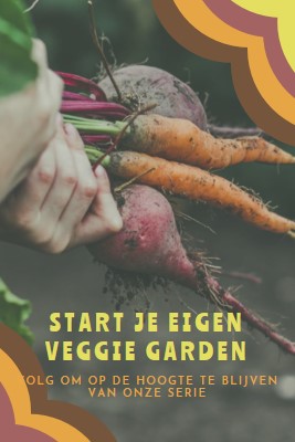 Ontworteld leven orange vintage-retro