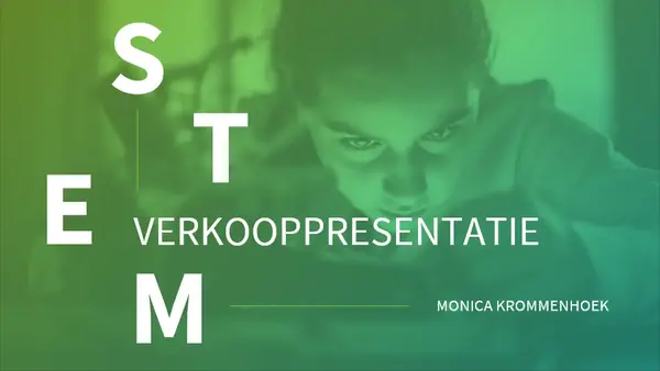 STEM-verkooppresentatie modern-bold