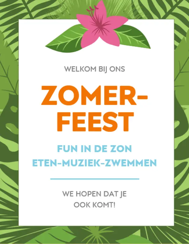 Prints voor een zomerfeest green vintage retro