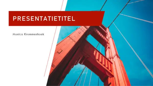 Creatieve rode presentatie red modern-bold