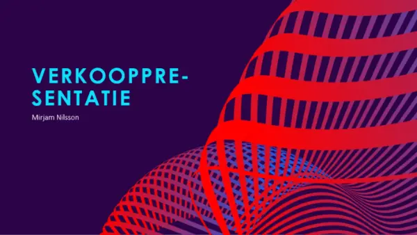 Futuristische verkooppresentatie purple modern-bold