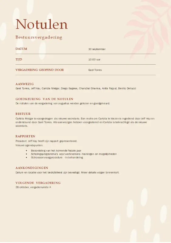Notulen brown organic boho