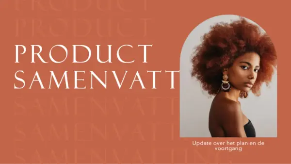 Presentatie met productoverzicht brown modern simple