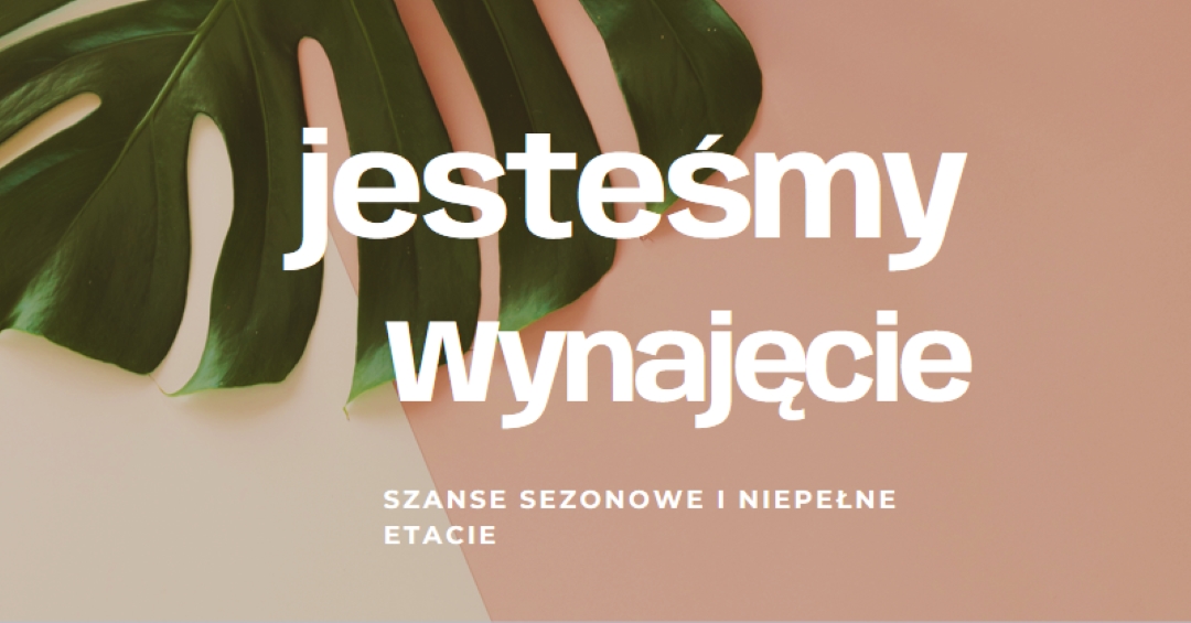 Zatrudniamy pracowników sezonowych pink modern-simple