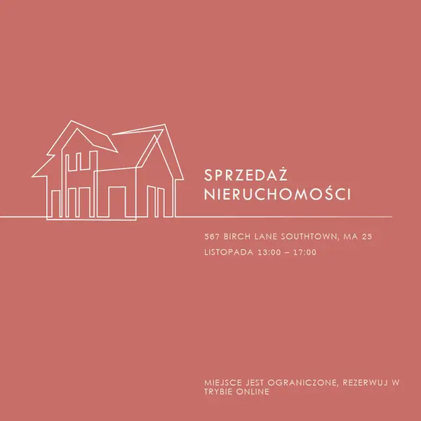 Prosta posiadłość pink modern-simple