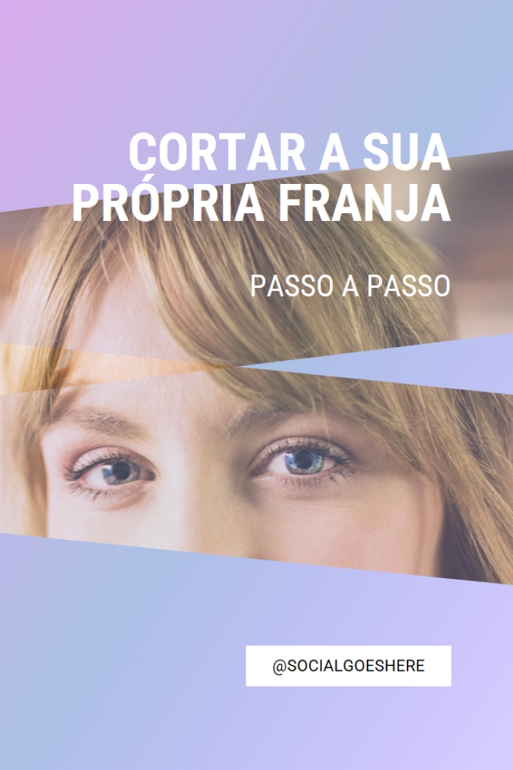 Cortar a sua própria franja purple modern-bold