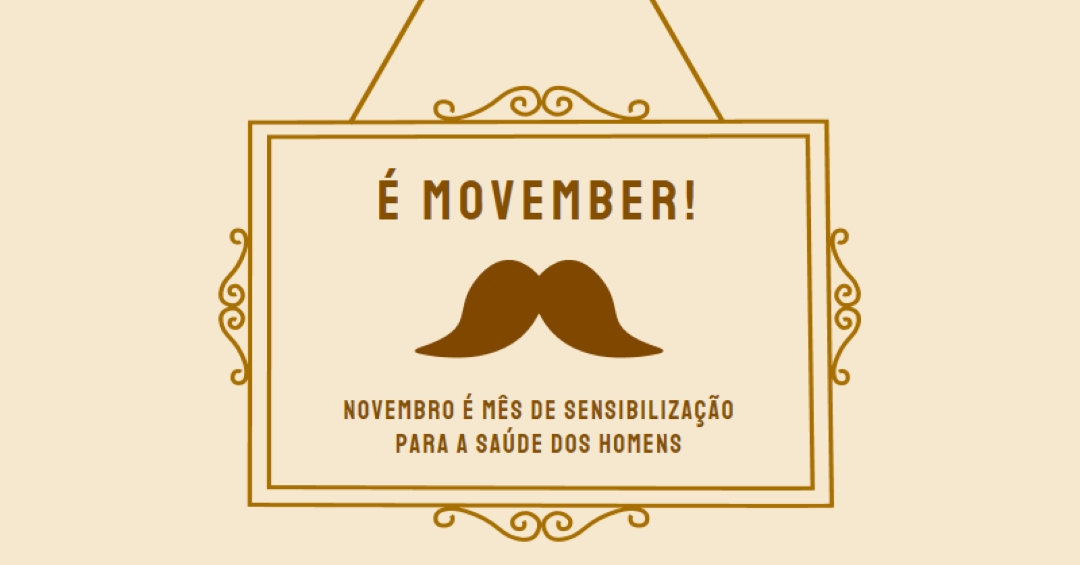 Mustaches para novembro brown vintage-retro