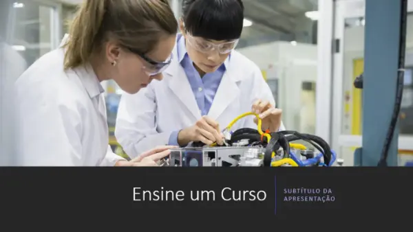 Slides clássicos para um curso corporativo purple modern simple