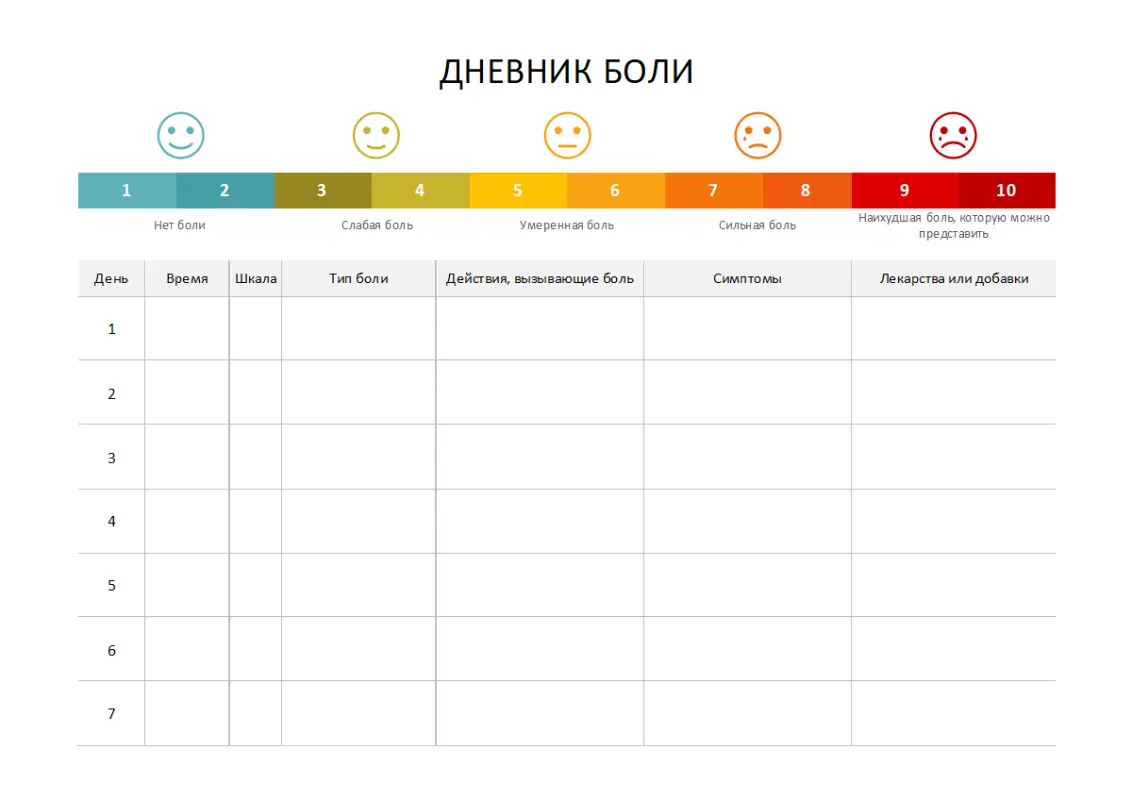 Дневник боли modern-simple