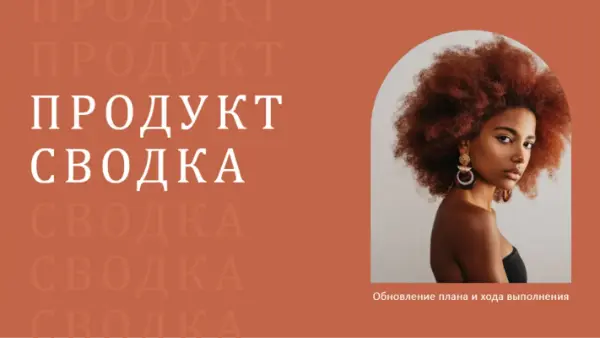 Обзорная презентация по продукту brown modern simple