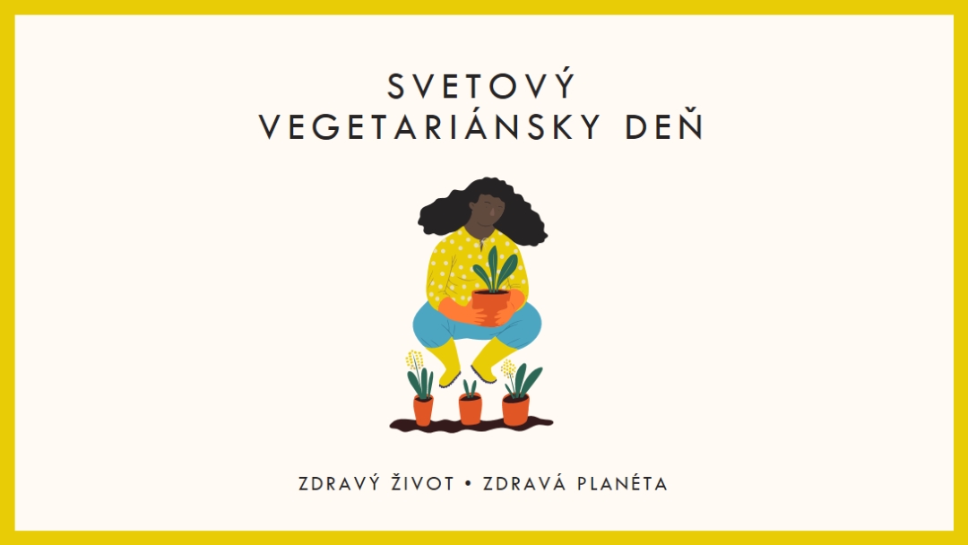 Je svetový vegetariánsky deň white modern-simple