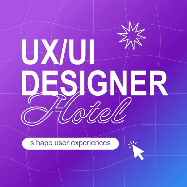 UI/UX designer wanted purple bold,playful,digital,grid,neon,gradient
