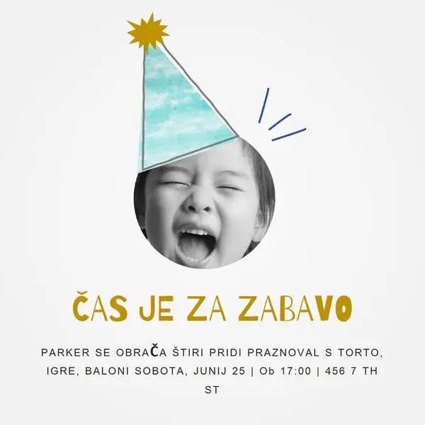 Čas je za zabavo white collage,cut-out,fun
