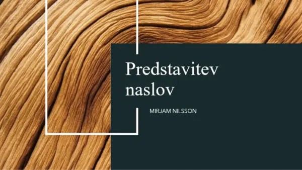 Predstavitev z motivom temnega lesa brown modern-simple