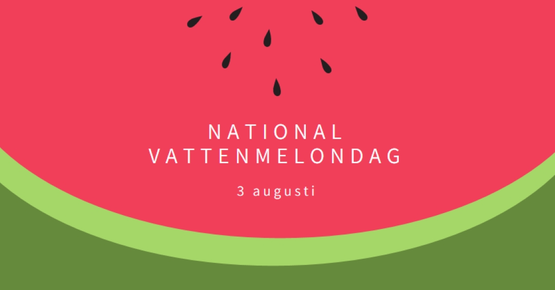 National Watermelon Day pink modern-simple